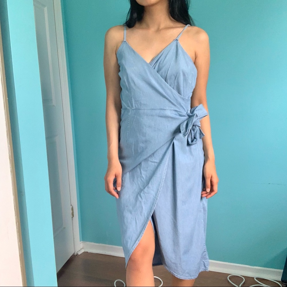 Denim Wrap dress